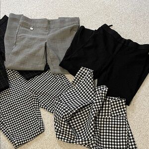 Stylish Women's Skinny Pants - Black and Gray